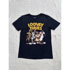Looney Tunes Front Back Double Graphic T Shirt Bugs Taz Sylvester Coyote Sz M